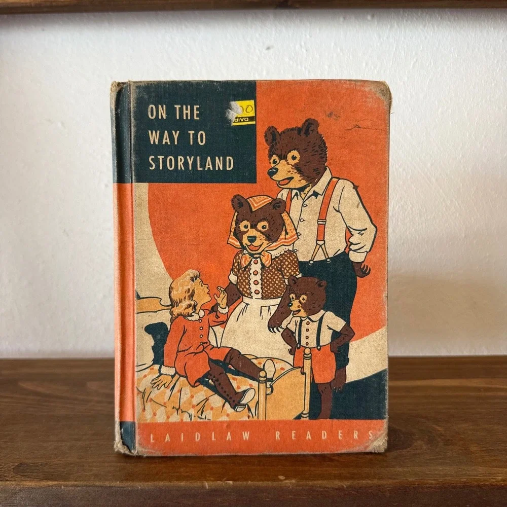 Vintage 1955 On the Way to Storyland Laidlaw Readers Hardcover School Book